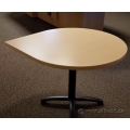 Inscape Blonde and Black Tear Drop Side Meeting Table